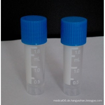 Cryovial Tube 1.8mk mit Blue Cap von CE / ISO / FDA zugelassen